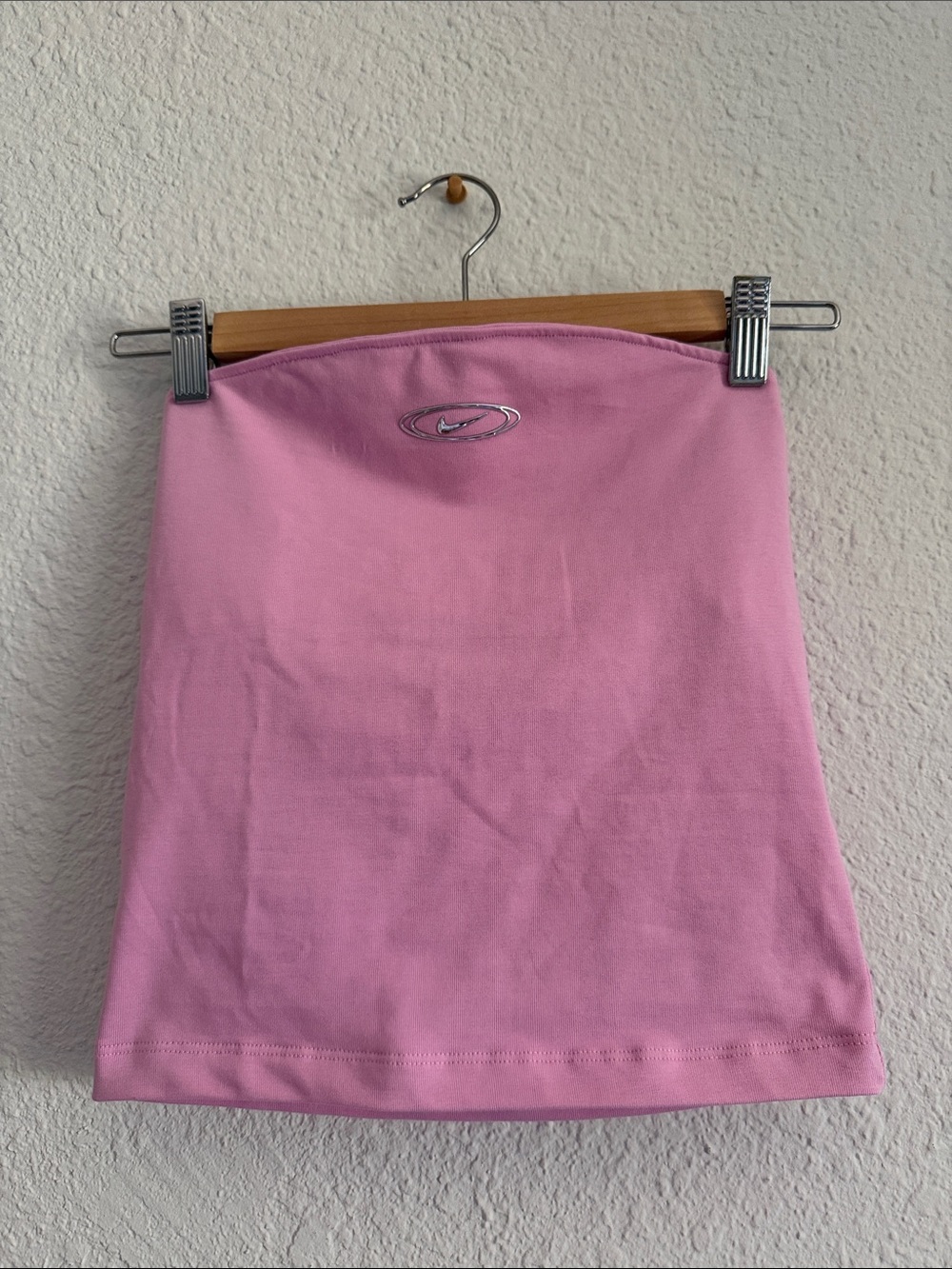 Nike Pink Tube Top with Silver Logo